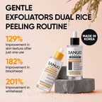 SANUO Black & White Rice Ampoule Duo | Korean Exfoliating Set