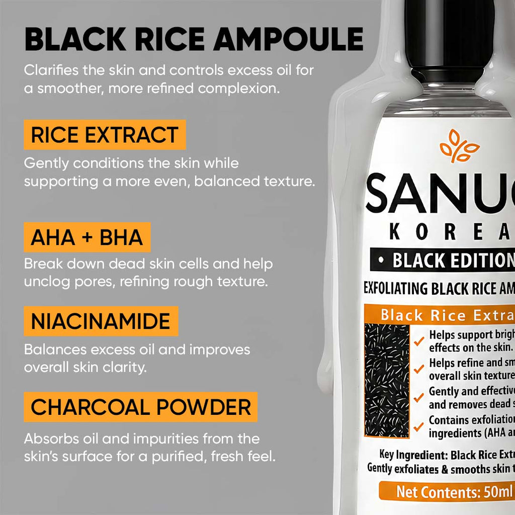 SANUO® Black Rice Еxfoliating Ampoule