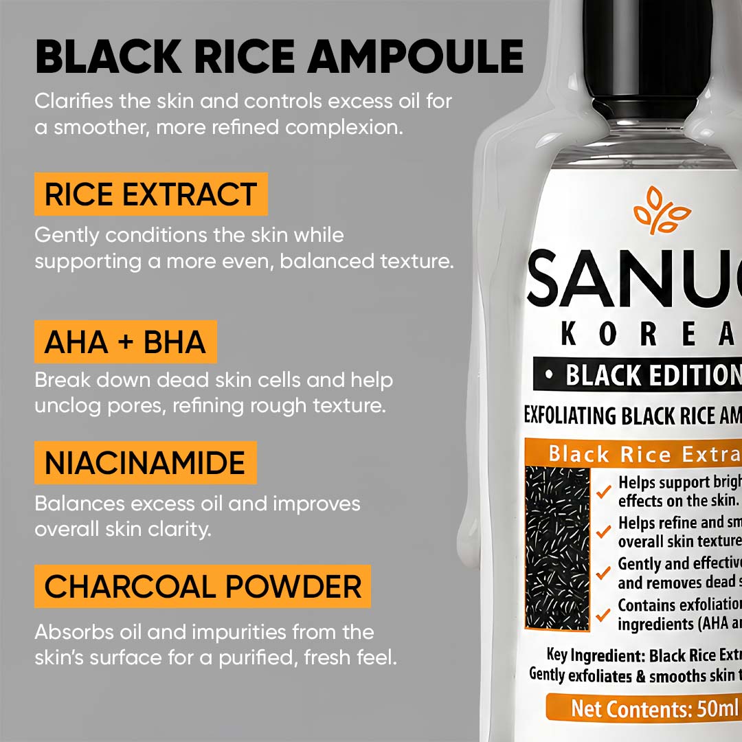 SANUO® Black Rice Еxfoliating Ampoule